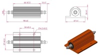 Резистор нагрузочный RXG24-100W2K2 J 2.2 кОм